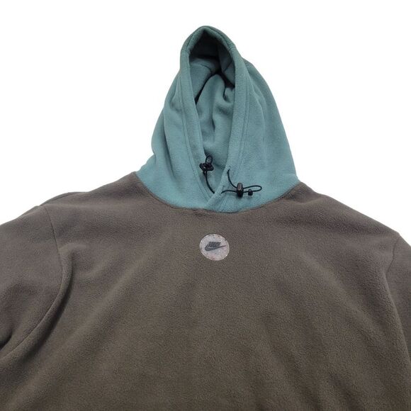 Nike Utility Therma Fit Hooded Fleece Jacket Green Mens Size's DZ5641-325 - Picture 4 of 9